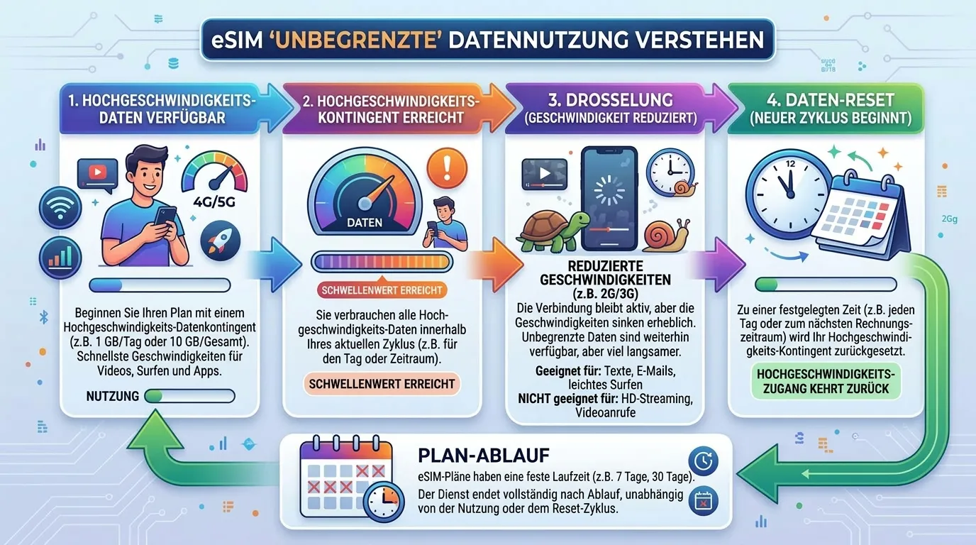 Fair Use Policy bei Unlimited eSIM Schweiz erklärt