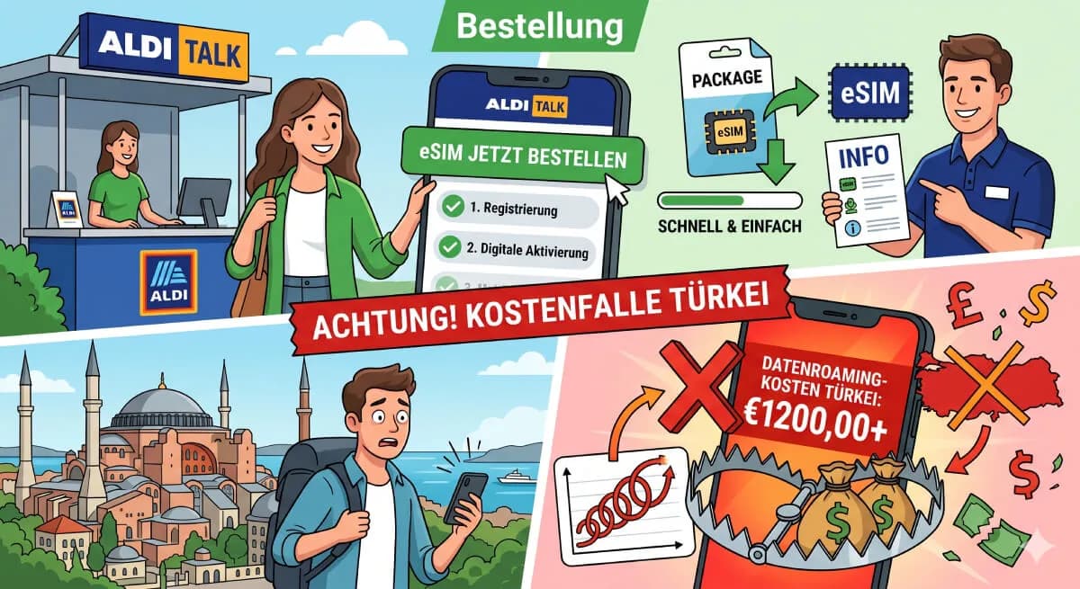 ALDI TALK eSIM 2026: Bestellen, Aktivieren, Kosten & Türkei-Roaming